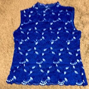 Thai blue & light lavender lace top NWOT
Small-no tags
